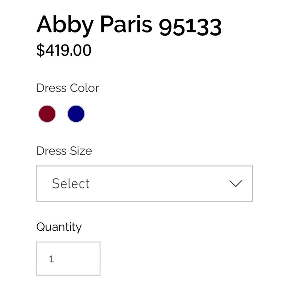 ABBY PARIS FULL LENGTH GOWN SZ 6 nwt  women’s dress prom formal evening - Picture 4 of 5